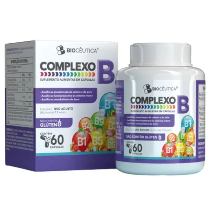 Complexo B 60 Cápsulas 500mg Biocêutica