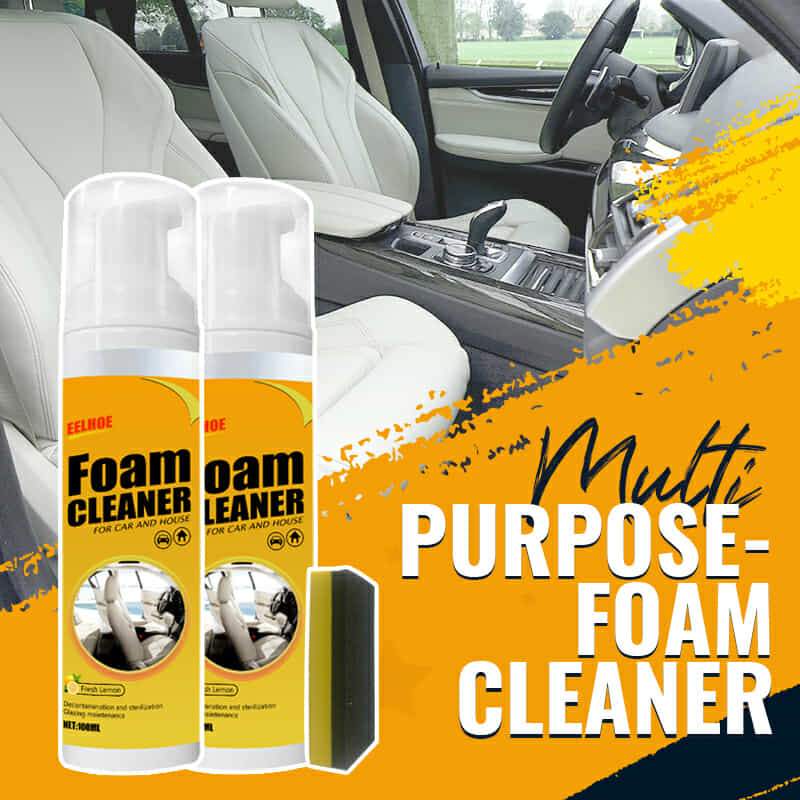 Spray de Espuma Mágica para Limpeza Profunda - Foam Cleaner™: Seu Carro Novo e Sem Manchas